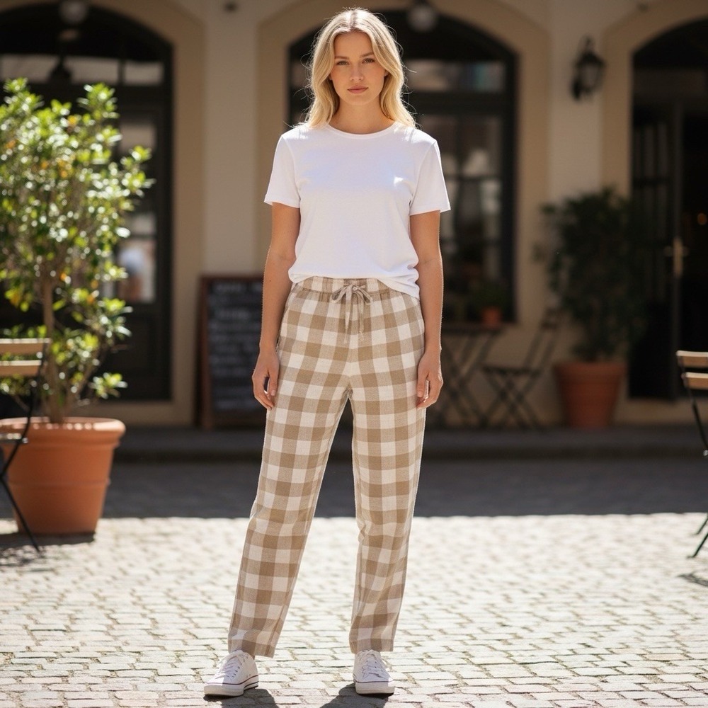 Old Navy Pajama Pants Women S Plaid Cotton Sleepwear Loungewear Cozy